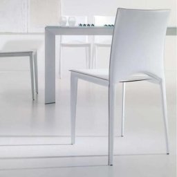 Lot de 2 Chaises VIVA en cuir Blanc