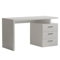 Bureau RUBY 3 tiroirs blanc mat 130 x 70 cm