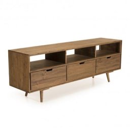 Meuble TV scandinave 3 Tiroirs ANDY En Bois sapin
