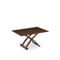 Table basse relevable extensible italienne MASCOTTE wengé 105 x 70/140 cm