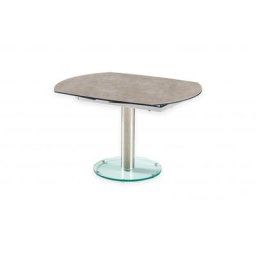 Table de repas extensible MEXICO GREY CREAM plateau et allonge en céramique