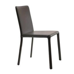 OZZIO LUNETTE Chaise en Cuir Sellier Graphite