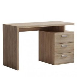 Bureau RUBY 3 tiroirs chêne 120 x 60 cm