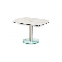 Table de repas extensible MEXICO MARBLE plateau et allonge en céramique