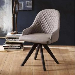 OZZIO OLIMPIA Fauteuil en Chêne et Cuir Polvere