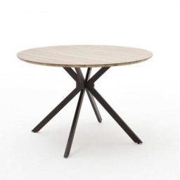 Table de séjour ronde FOCE 120 cm chêne sauvage