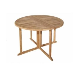 Table ronde pliante modulable BUTTERFLY en teck