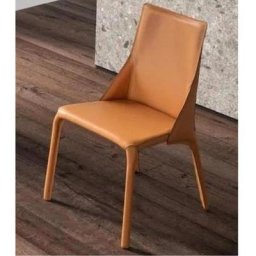 Lot de 2 Chaises KITE élégant en Cuir Sellier Khaki