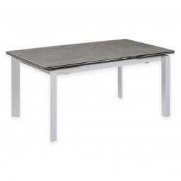 Table de repas extensible SLIDY CÉRAMIQUE plateau en verre céramique