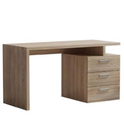 Bureau RUBY 3 tiroirs chêne 130 x 70 cm