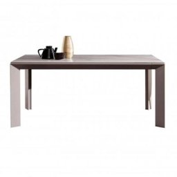 Table extensible METRO en Verre Céramique et Métal Vernis Broze