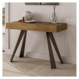 Ozzio PANACHE Console extensible en éco-bois ancien antique
