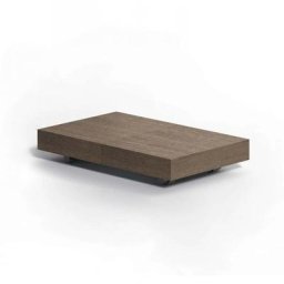Table basse convertible BOX LEGNO Chêne Delhi / Métal vernis bronze