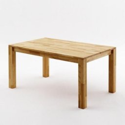 Table extensible PABLO 160 x 90 2 allonges de 45 cm hêtre massif huilé