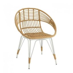 Chaise Jardin RAPH / Piétement Blanc