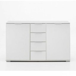 Commode ENSSE 4 tiroirs 2 portes blanc
