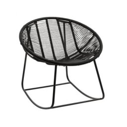 Chaise à Bascule PAMELA / Noir