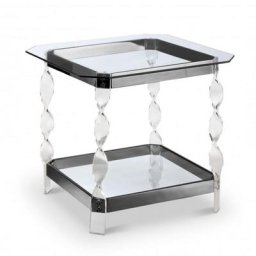 Bout de canapé NATTE Black nickel