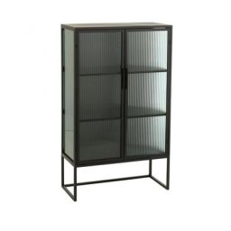 Vitrine RENTIA Verre gaufré / Métal