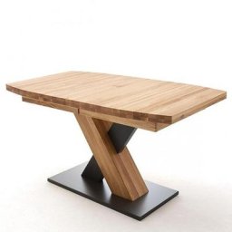 Table extensible MELERO 180 x 100 cm chêne sauvage huilé massif