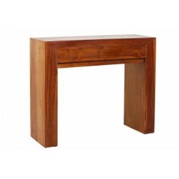 Console design moderne API teck foncé 2 tiroirs