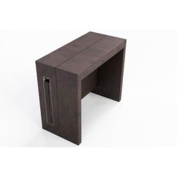 Table console extensible 8 couverts TOPAZ 90 cm vintage avec allonges intégrées
