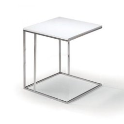 LAMINA bout de canapé blanc mat