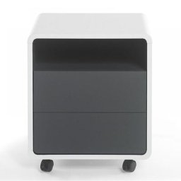 Caisson de bureau TULLY 2 tiroirs une niche