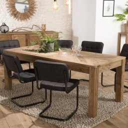 Table a Manger SANDY Scandinave 200x90cm en bois Pin recyclé
