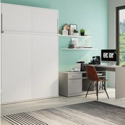 Armoire lit escamotable avec tablette BALANCELLE Couchage 140*200 cm personnalisable