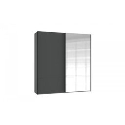 Armoire à porte coulissante RONNA graphite miroir 180