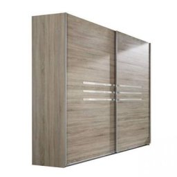 Armoire 2 portes coulissantes 225 cm CARAMELLA chêne