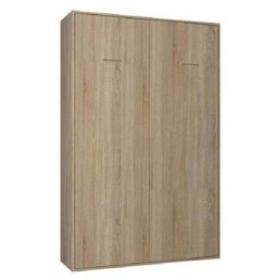 Armoire lit escamotable SMART-V2 chêne naturel couchage 120*200 cm.