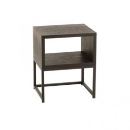 Table de chevet MAKOA Noir en Métal et Bois