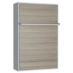 Armoire lit escamotable avec tablette RIVIERA Couchage 140*200 cm
