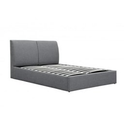 Lit coffre gris ORACE 140x190cm