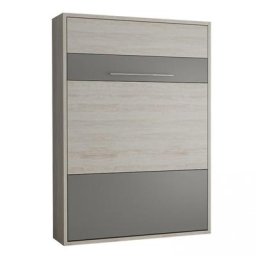Armoire lit escamotable MYKONOS bi-ton personnalisable couchage 140*200 cm.