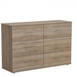 Commode SMART 6 tiroirs chêne