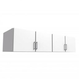 Surmeuble LAVAL finition blanche 179 x 58 cm 4 portes