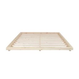 Lit futon DOCK BED pin laqué naturel couchage 180 X 200 cm