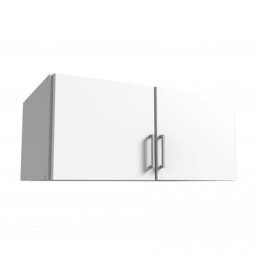 Surmeuble LAVAL blanc 91 x 58 cm 2 portes
