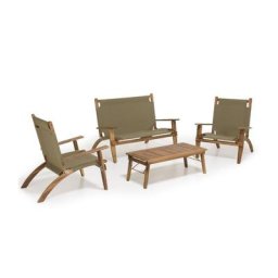 Salon de jardin WOOT en bois acacia 4 personnes