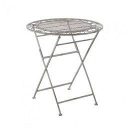 Table de jardin Pliable RAVI en Métal Gris