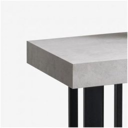 Bureau SUPRA acier noir top stratifié ciment