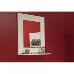 IMAGE Miroir mural design couleur creme