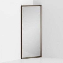 Miroir pour angle ANGOLO cadre aluminium couleur gris