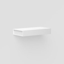 Boîte de rangement suspendue DUE blanc mat - côtés blanc mat