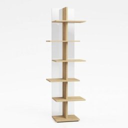 Bibliothèque STEP en stratifié écologique coloris chêne naturel