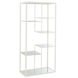 Étagère murale 5 niveaux BEVA 180cm métal blanc