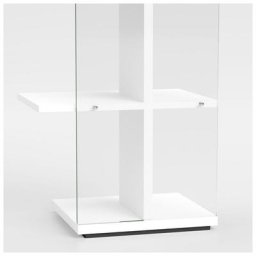 Bibliothèque STEP en stratifié écologique coloris blanc mat